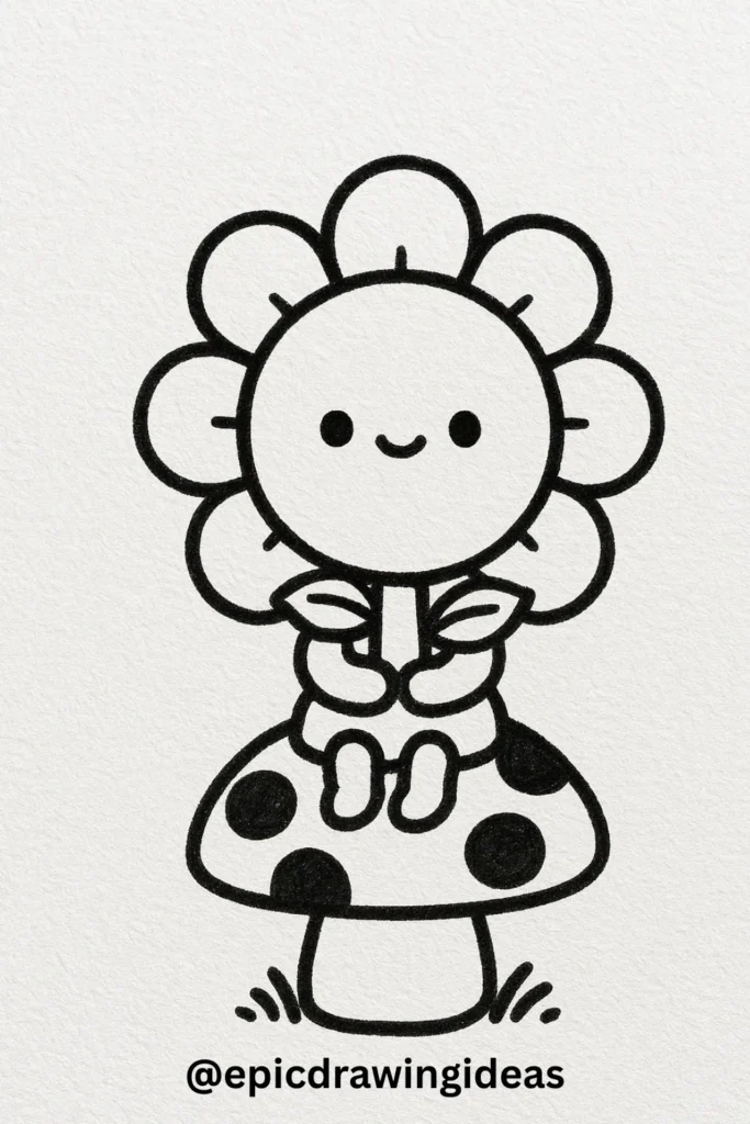 A Flower in a Forest Fairytale