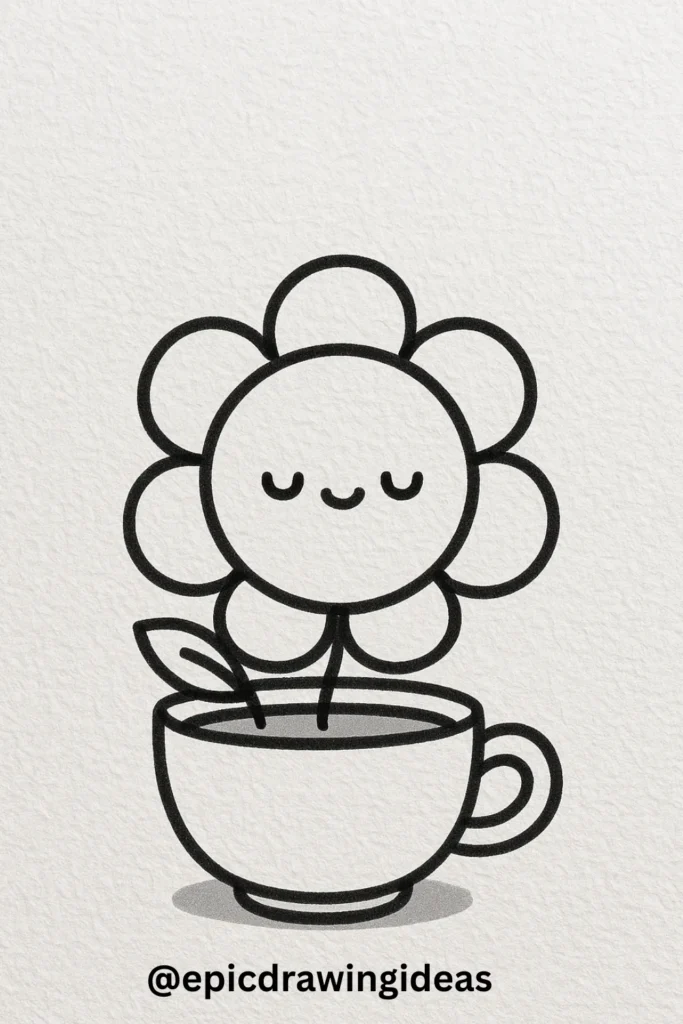 A Floating Bloom in a Cup of Calm