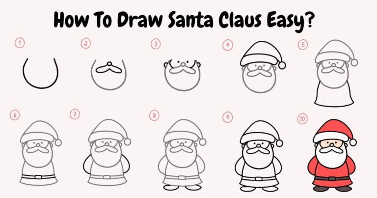 🎅🏻How to Draw Santa Claus Step-by-Step? Cute Santa Claus Drawing Easy