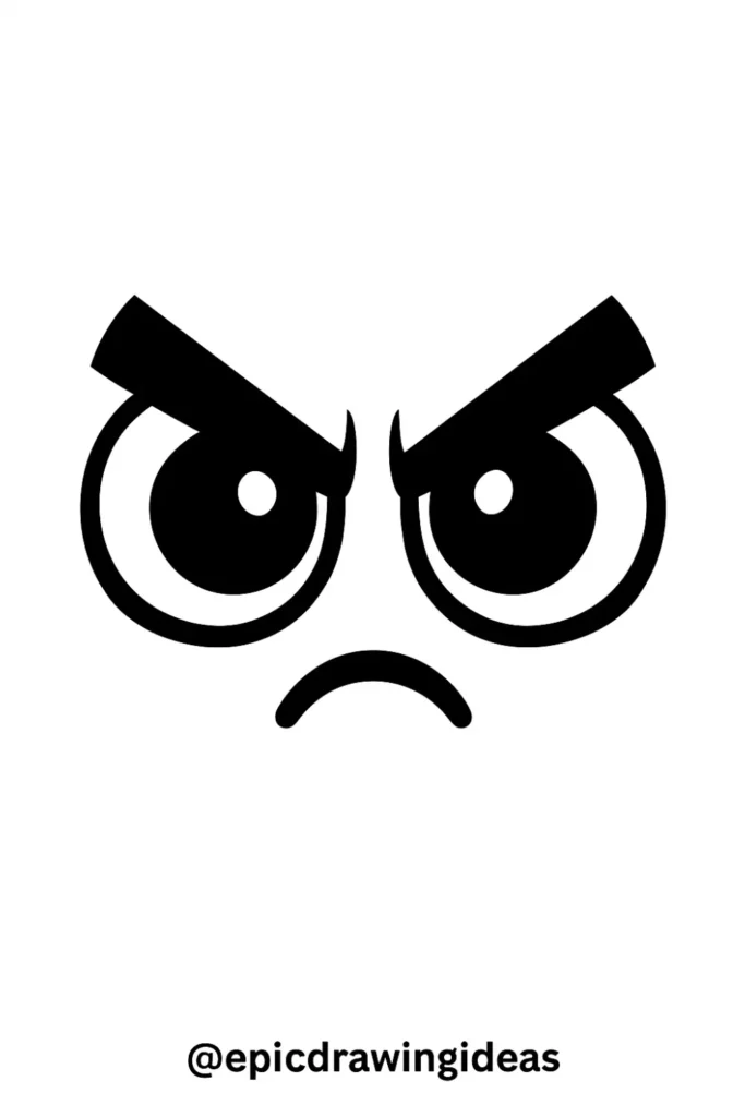Eyes with Twirling Eyebrows
