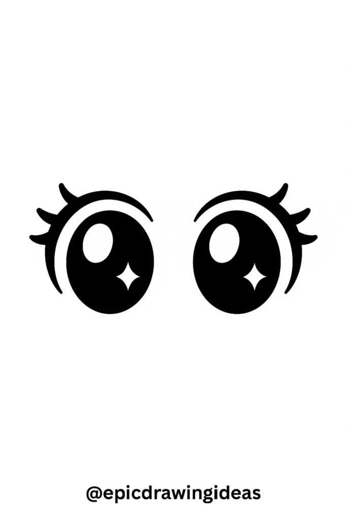 Wide Sparkly Anime Eyes