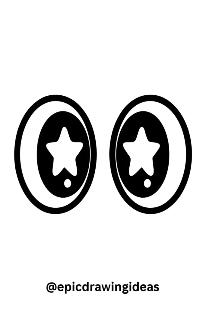 Eyes with Star Pupils