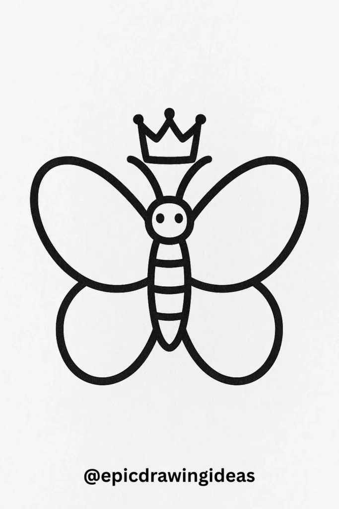 Butterfly with a Crown