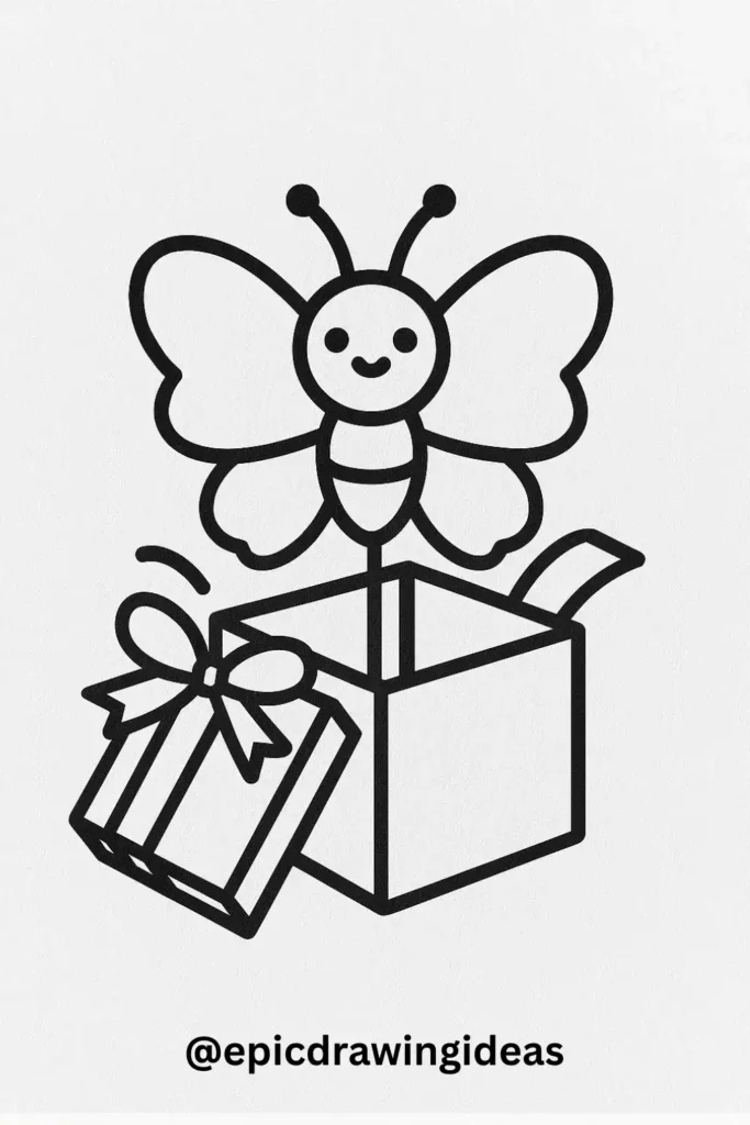 Butterfly in a Gift Box