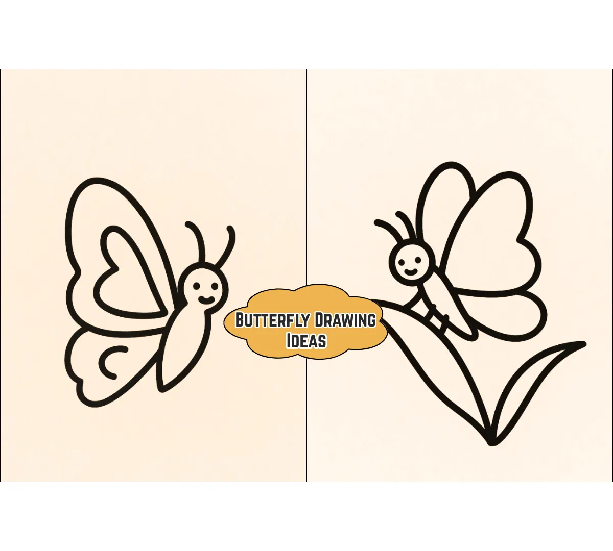 butterfly drawing ideas