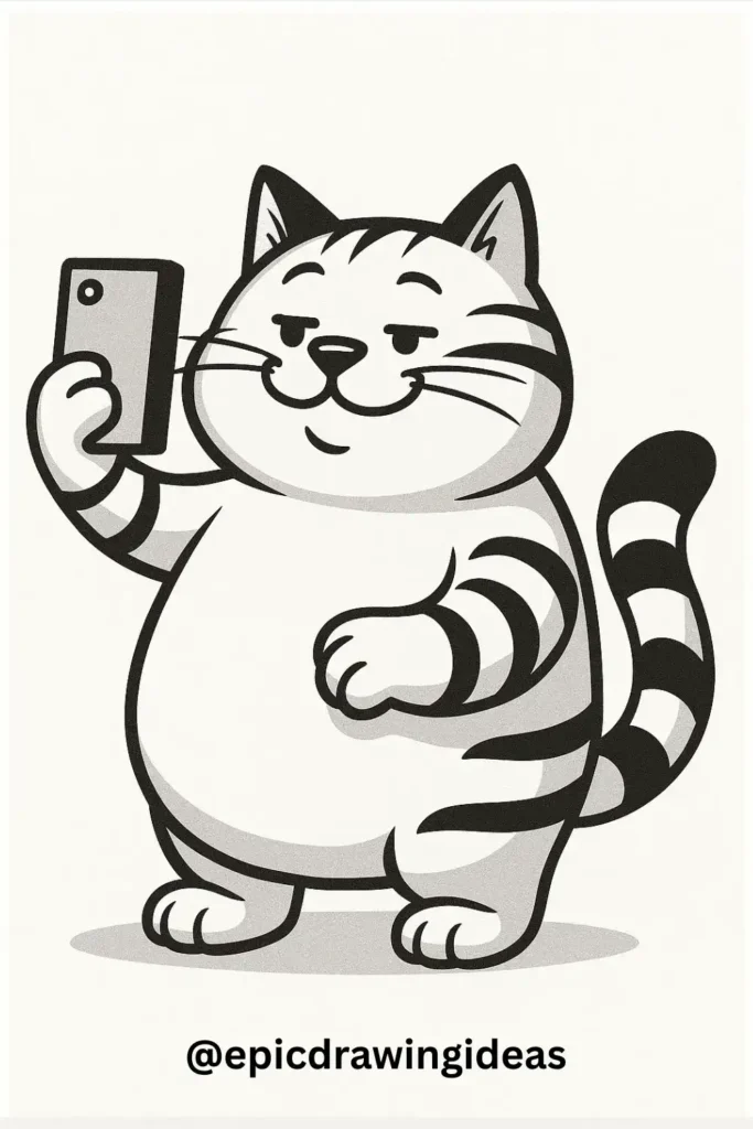 Cat Taking a Selfie