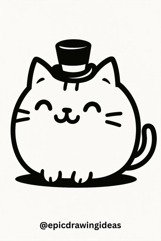 Cat Wearing a Tiny Hat