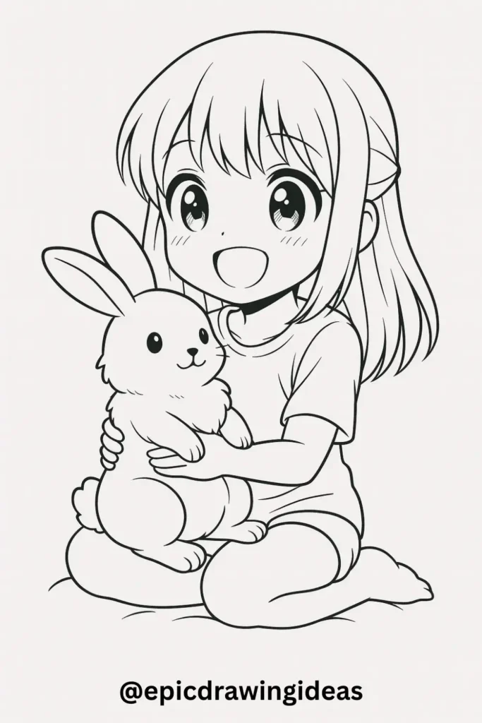 Girl With Bunny