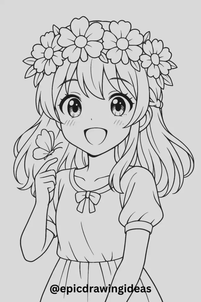 Girl With Flower Crown