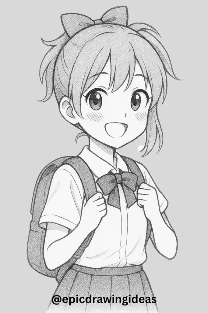 Girl With Backpack