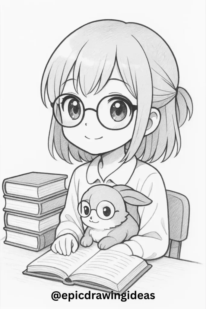 Girl With Books