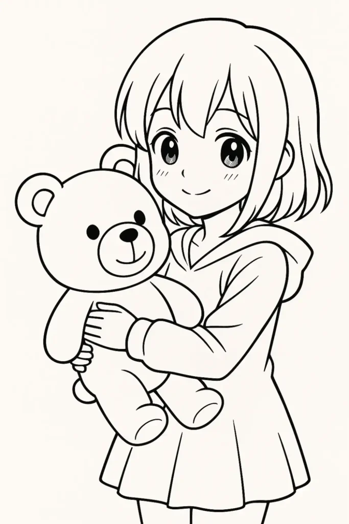 Girl with a Teddy Bear