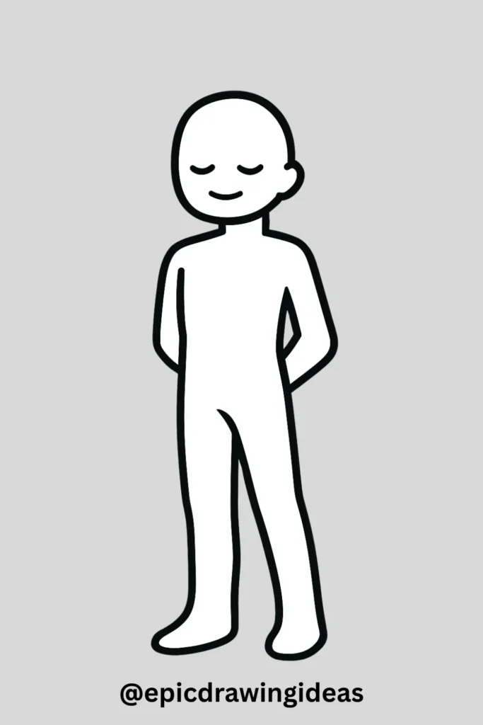 Body Base With Hands Clasped Behind Back