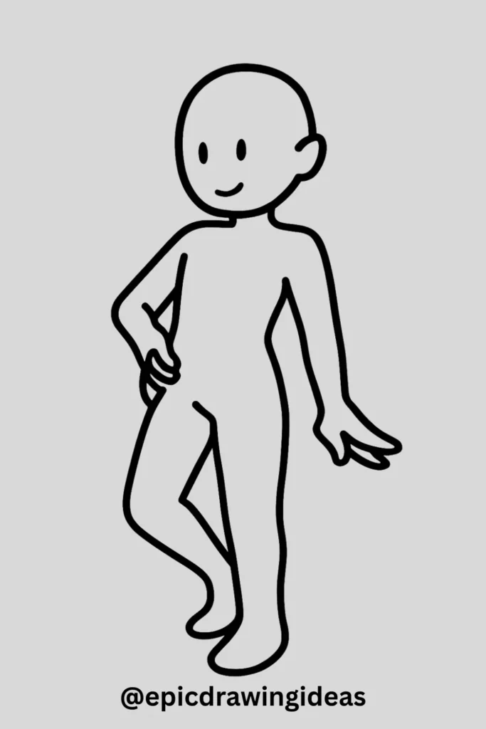 Body Base in a Relaxed Leaning Pose