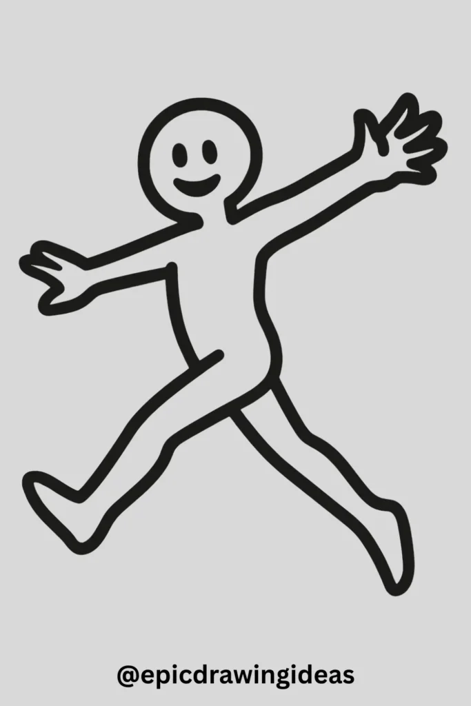 Body Base in a Leaping Pose