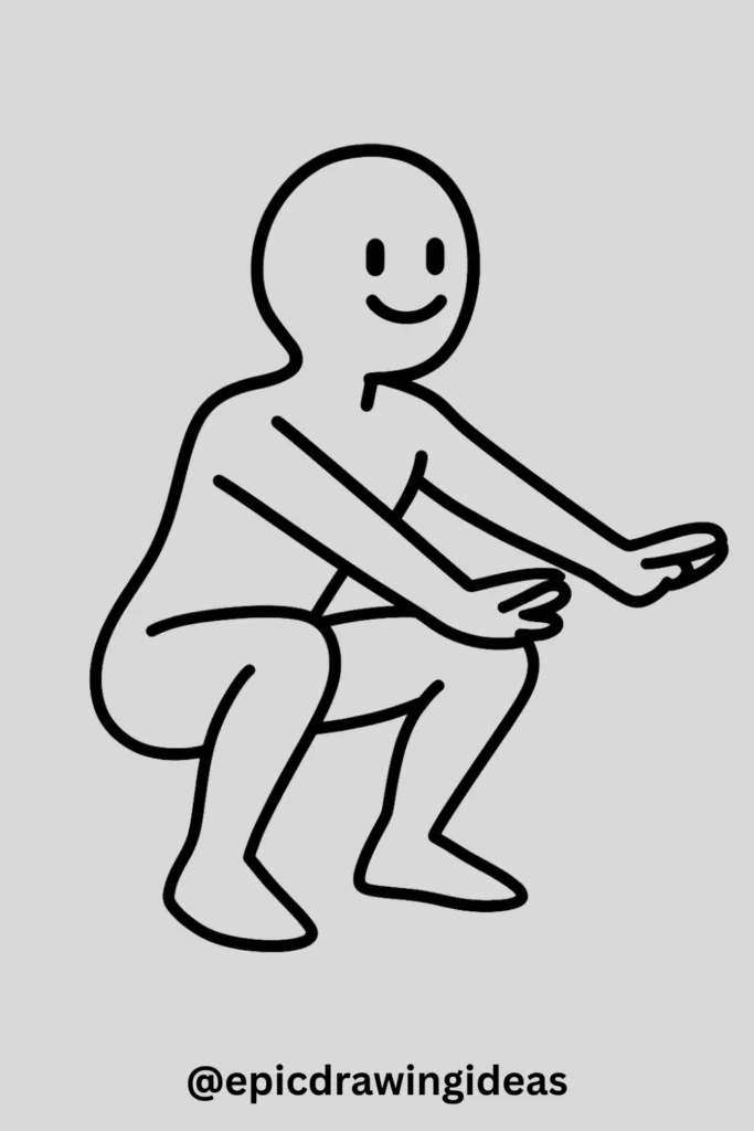 Body Base in a Squatting Pose
