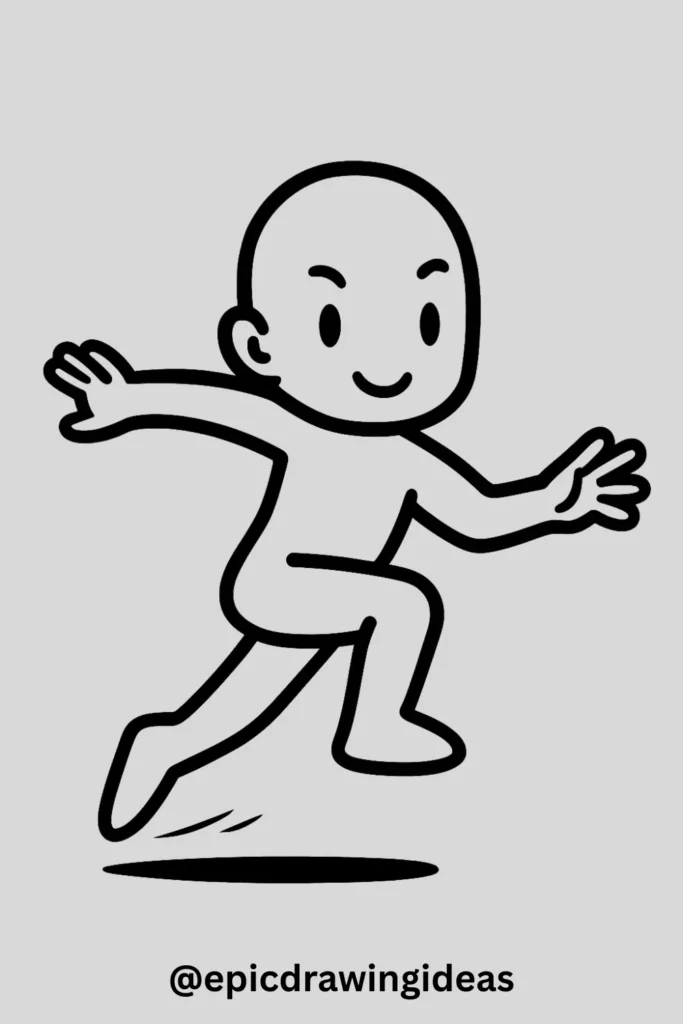 Dynamic Body Base in Action Pose