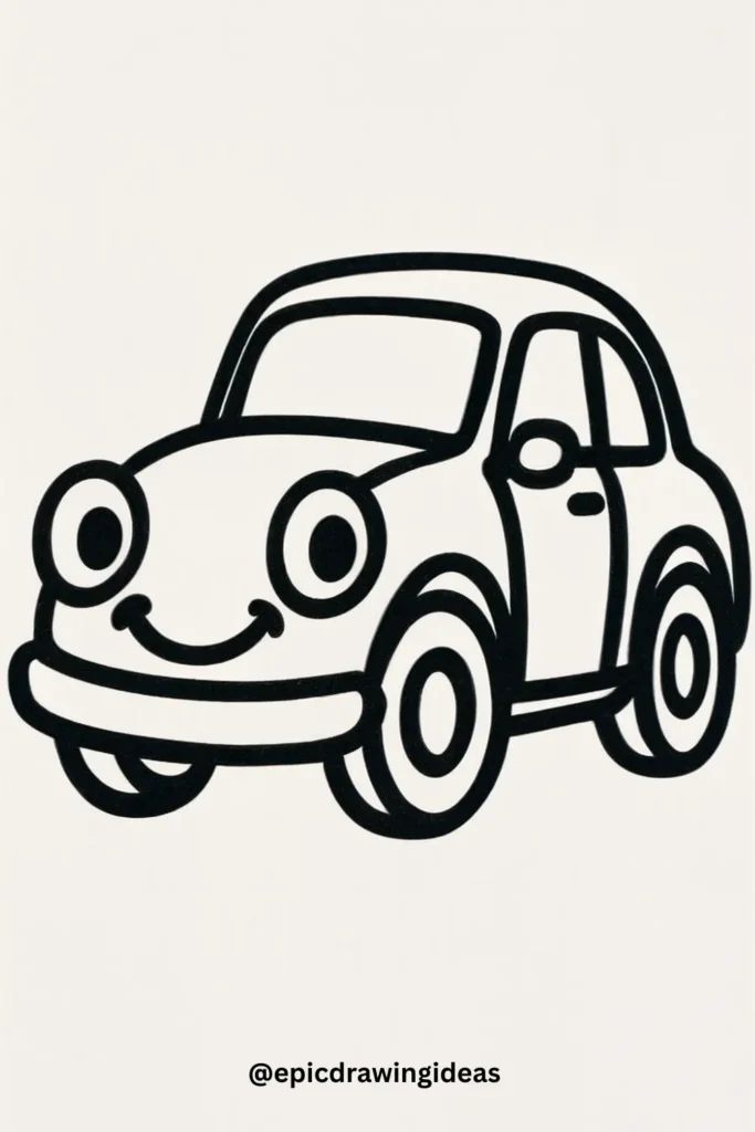 Vintage Car with a Cute Twist