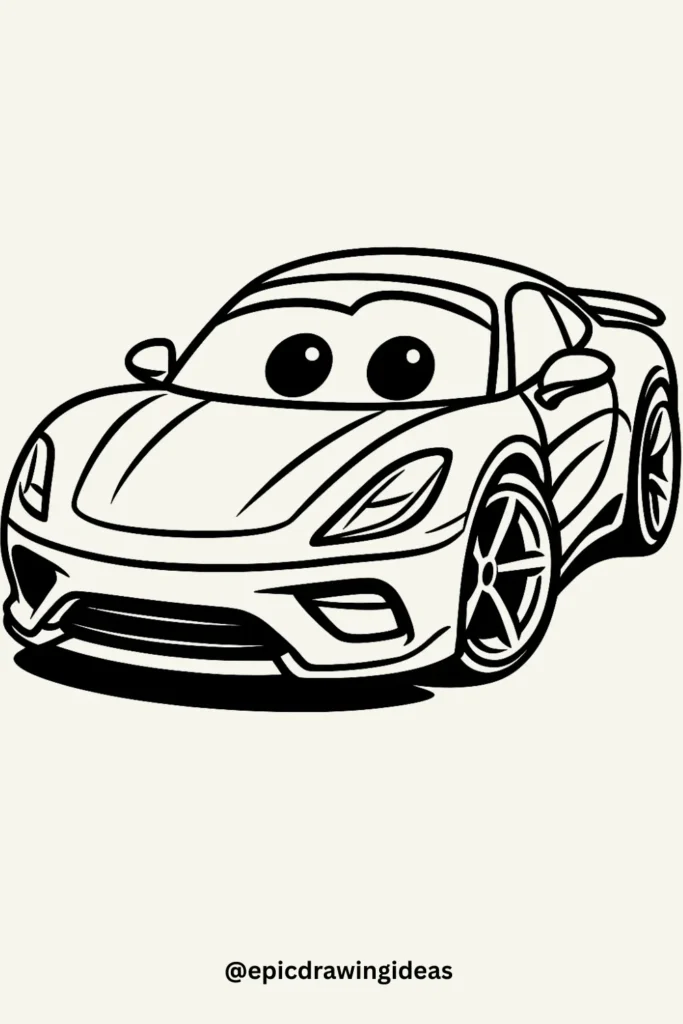 Sleek Sports Car with Personality