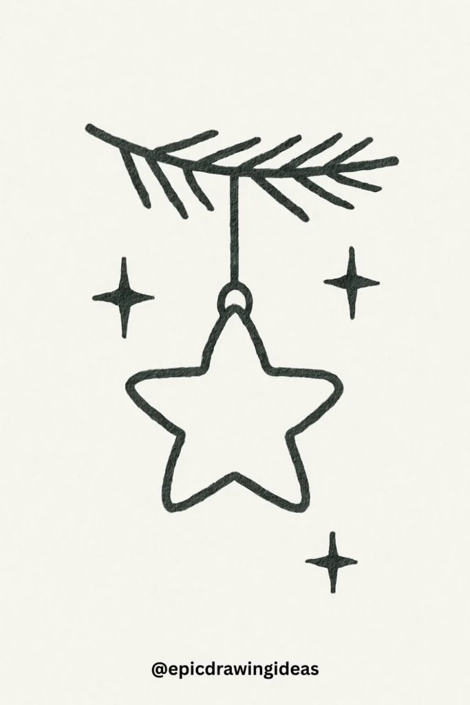 40 Easy Christmas Drawing Ideas for the Holiday Season 12 Christmas Star Ornament