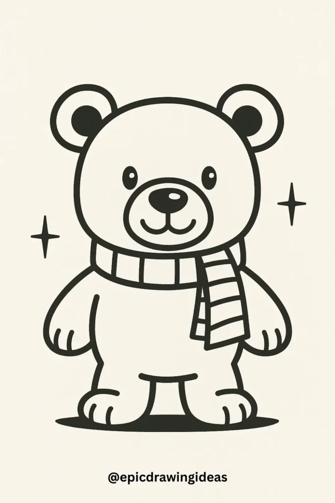 40 Easy Christmas Drawing Ideas for the Holiday Season 28 Christmas-themed Teddy Bear
