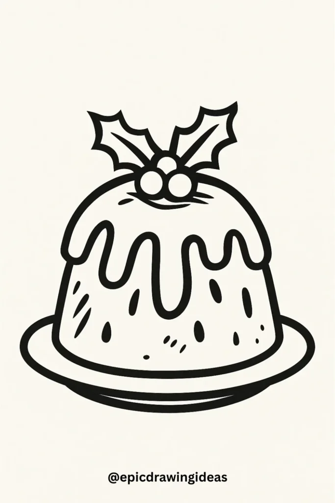 40 Easy Christmas Drawing Ideas for the Holiday Season 41 Sticky Toffee Pudding