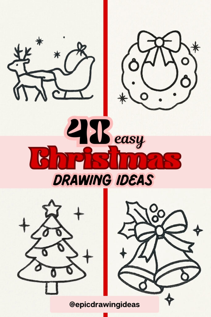 40 Easy Christmas Drawing Ideas for the Holiday Season 2 christmas drawing