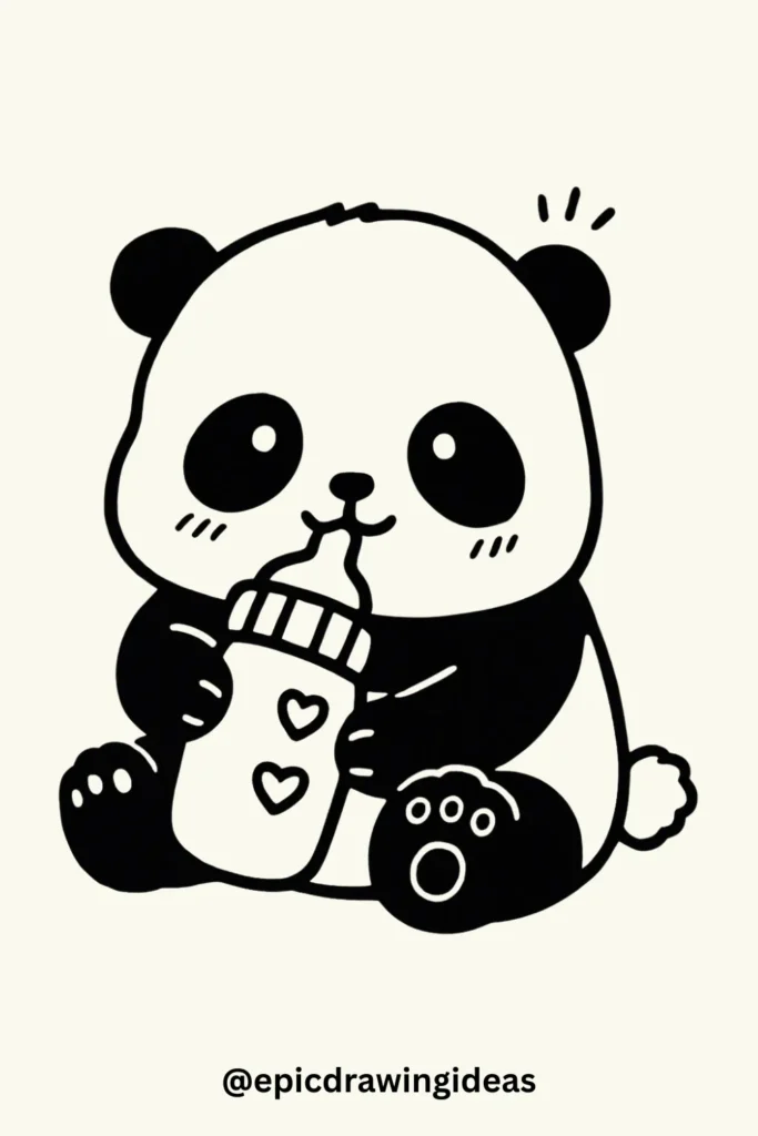 Panda Milk Time
