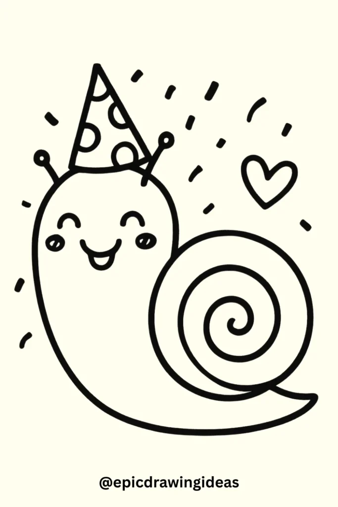 Snail with a Party Hat