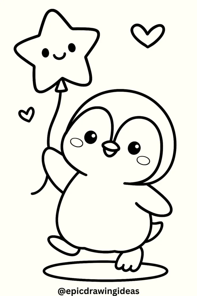 Penguin with a Balloon