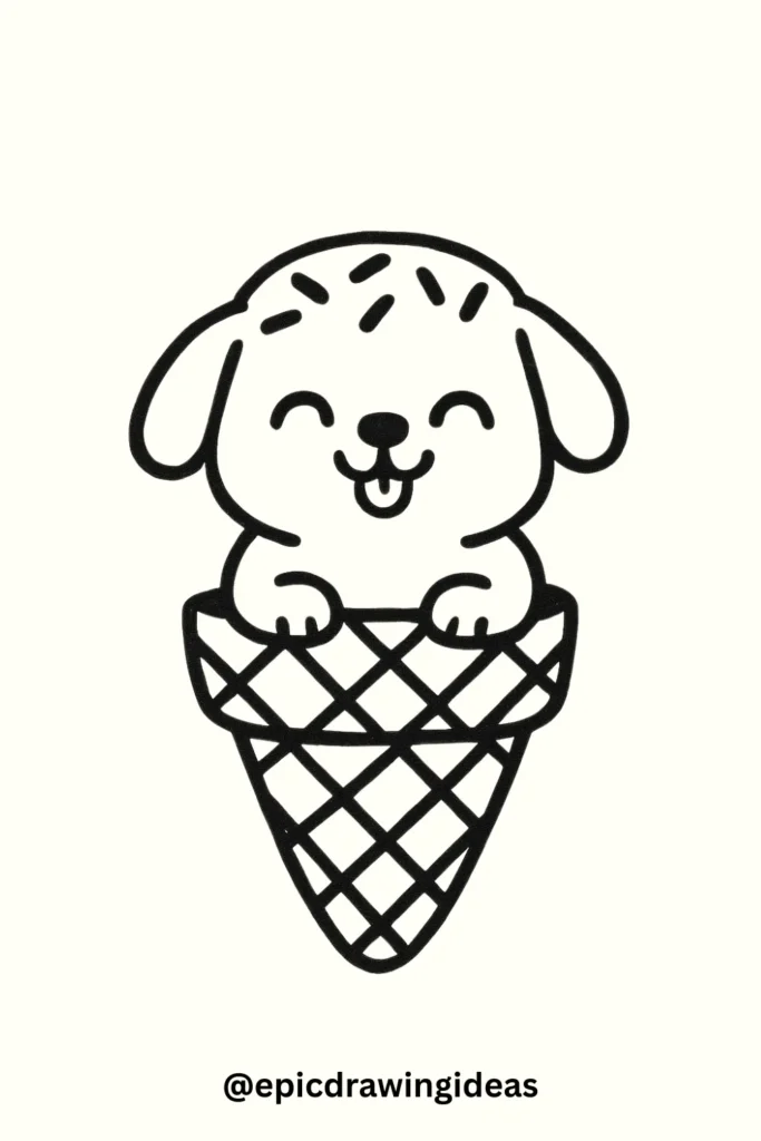 Ice Cream Cone Puppy