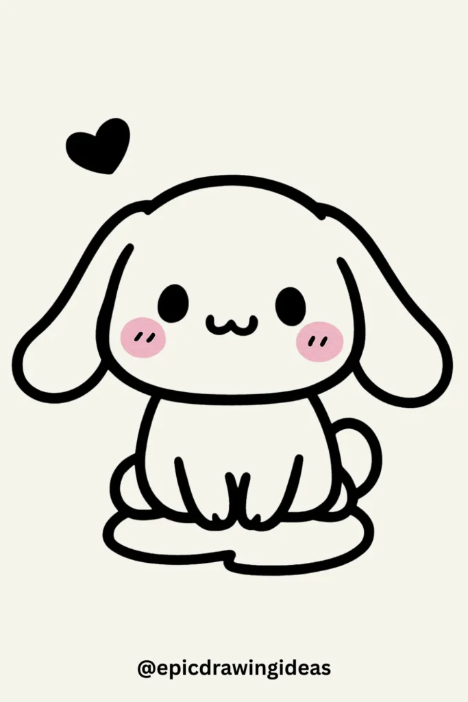 Floppy Bunny with a Heart