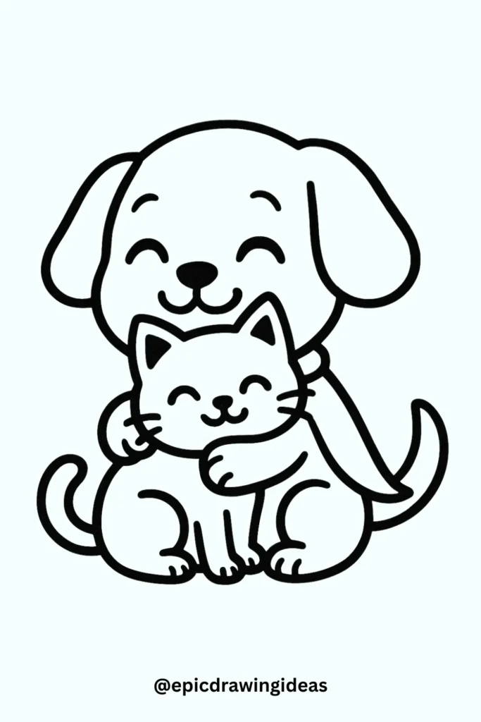 30 Cute Dog Drawing Ideas You’ll Love 29 dog 27 11zon