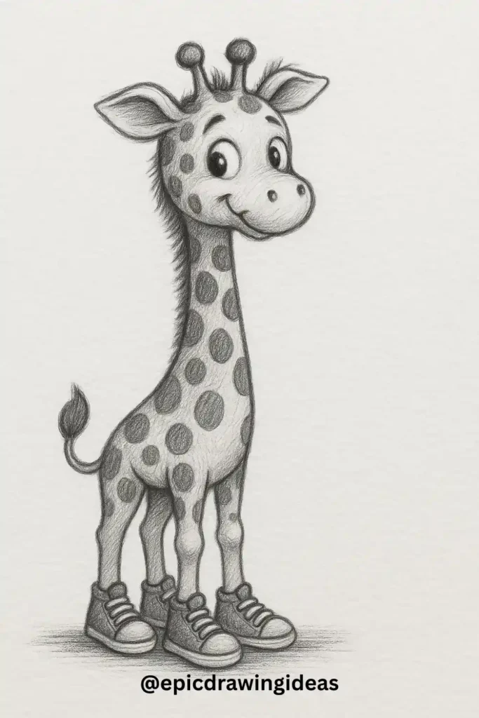 Giraffe in Sneakers
