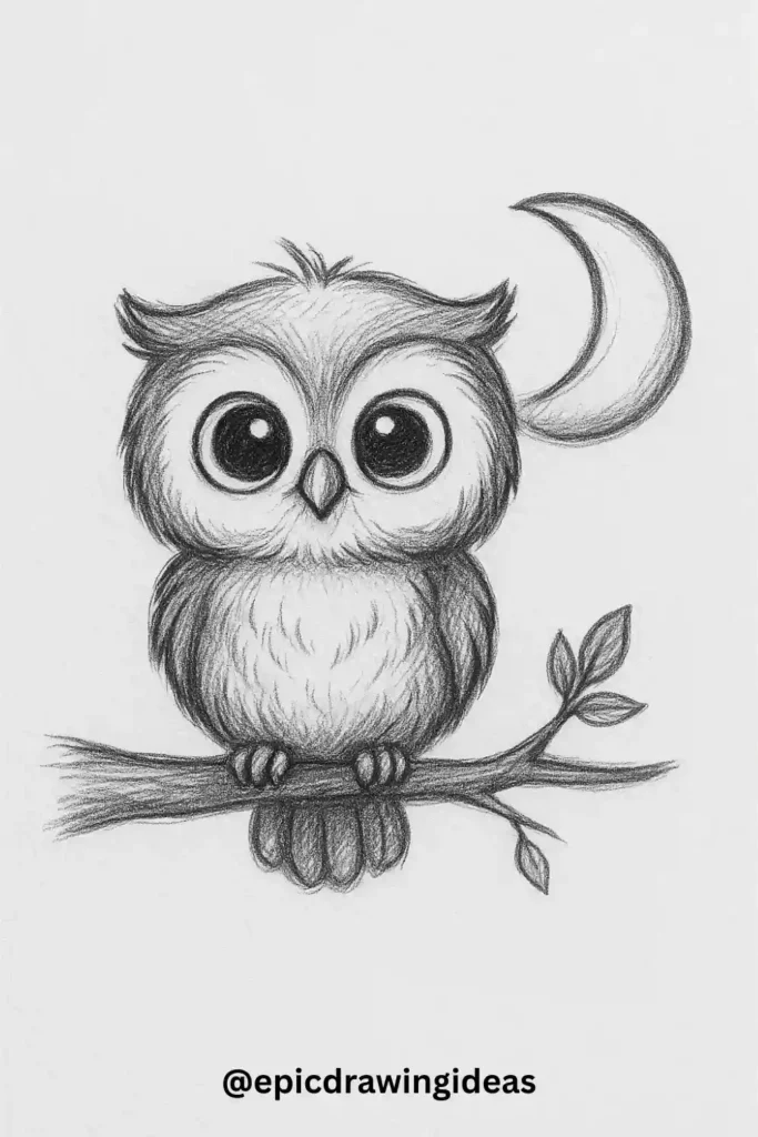 Owlet in the Moonlight