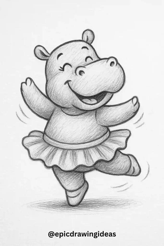 Hippo in a Tutu