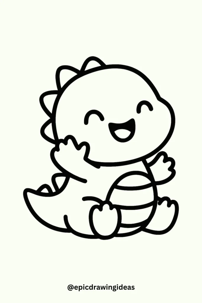 Baby Dino Saying Hello
