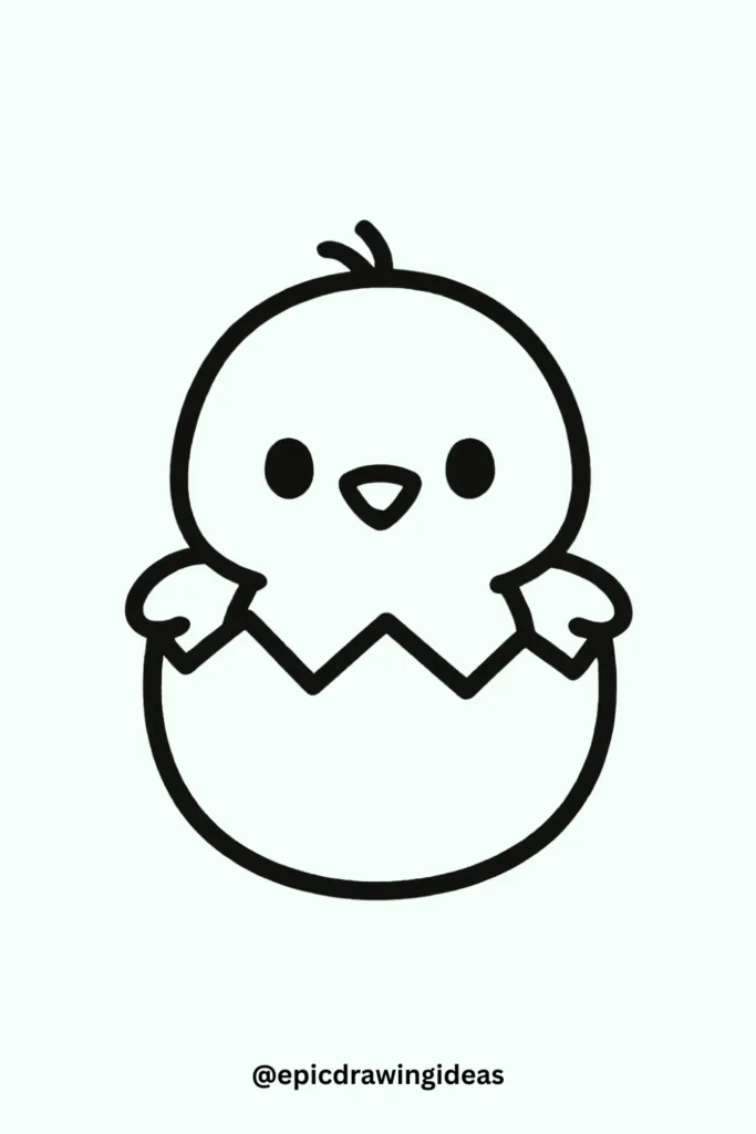 Chick in an Eggshell