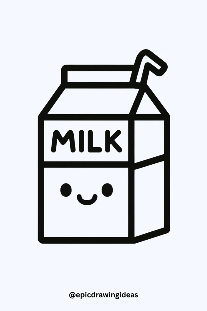 Milk Carton with a Smile