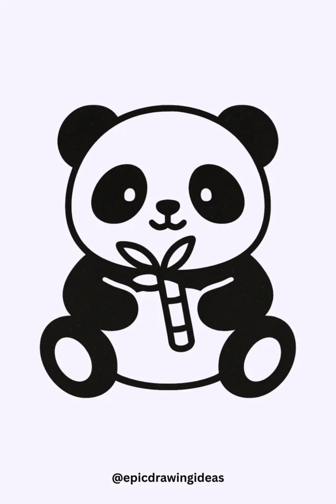 Panda Eating Bamboo