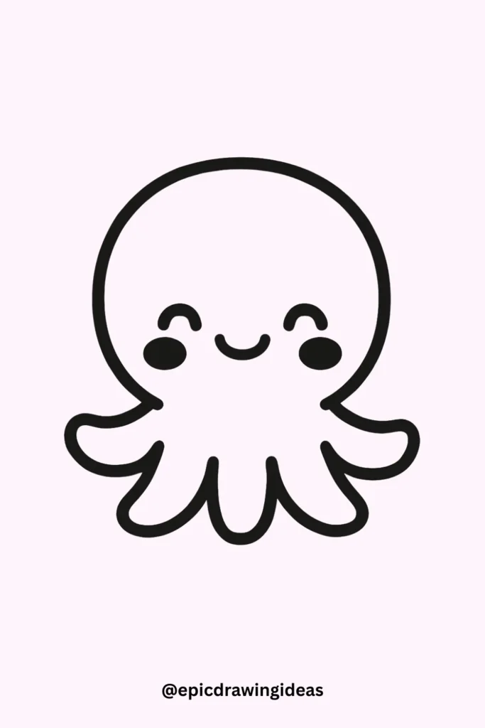 Playful Octopus with Blush Cheeks