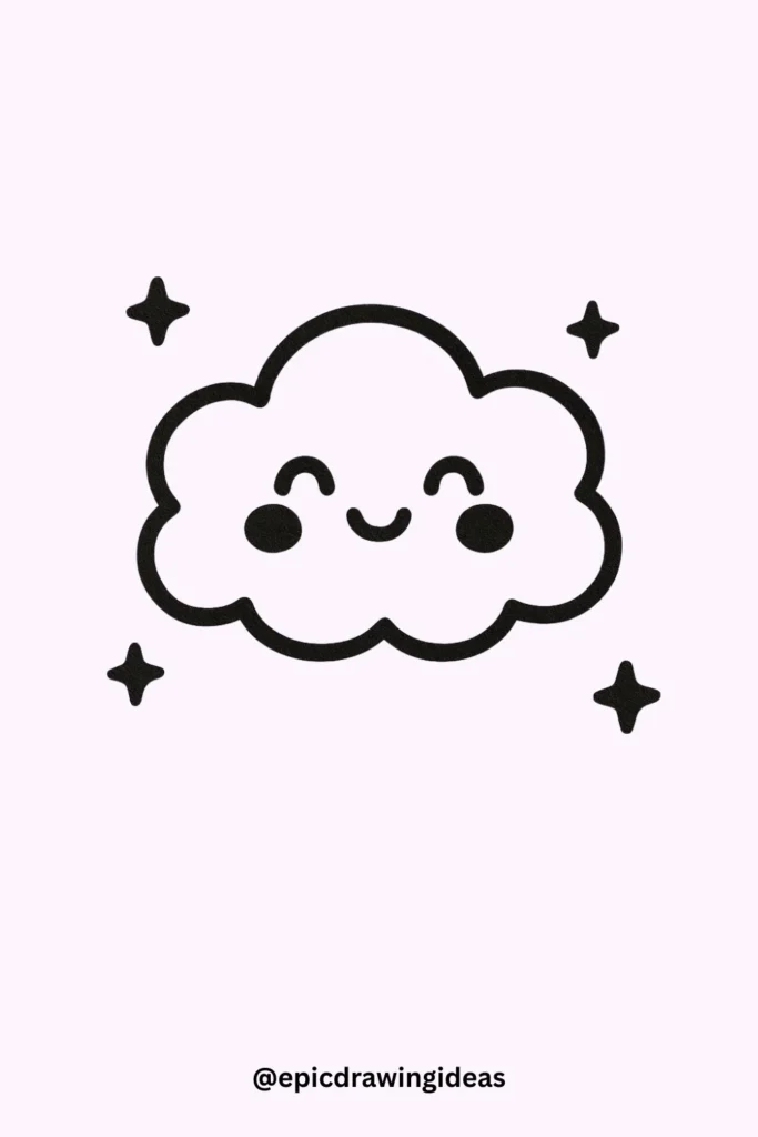 Blushing Cloud and Stars