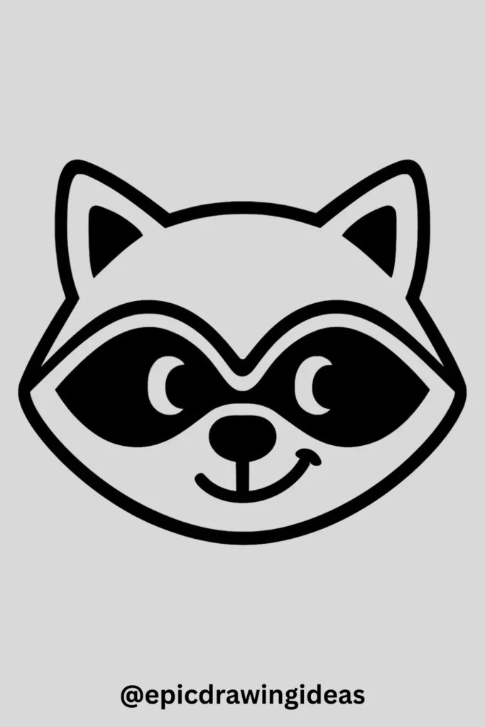 Mischievous Raccoon Face