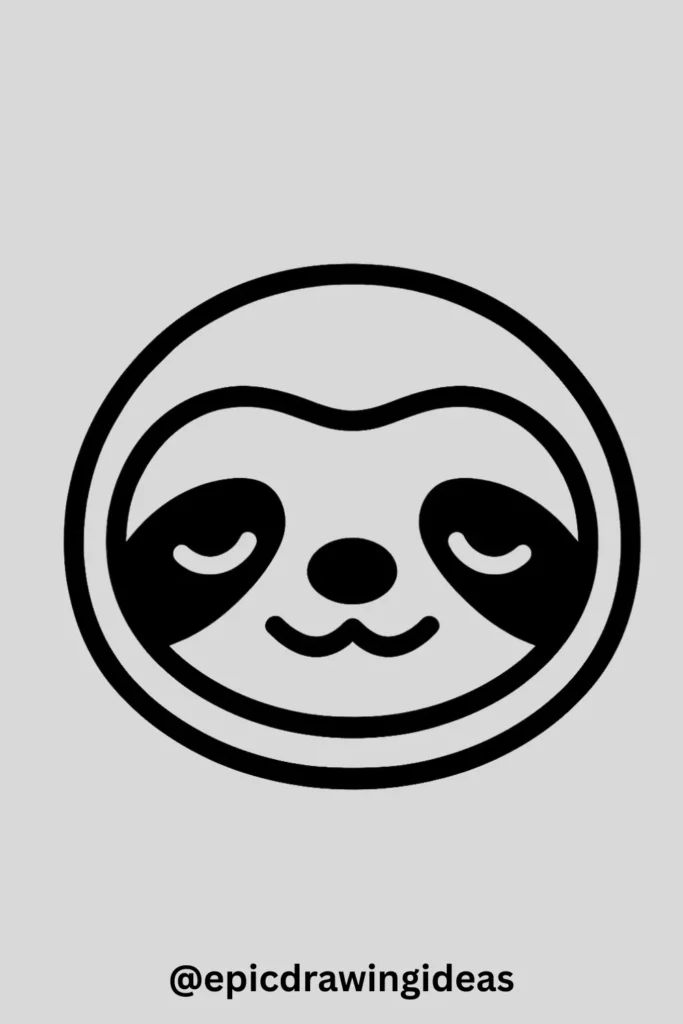 Sleepy Sloth Face