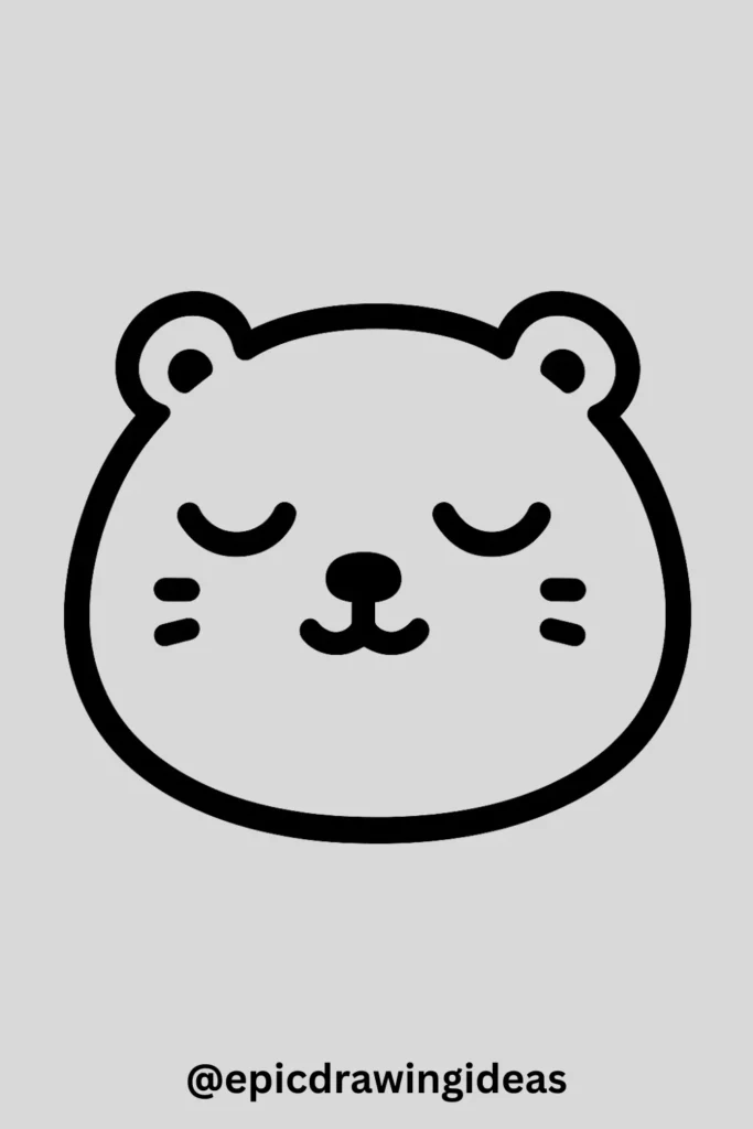 Sleepy Bear Face