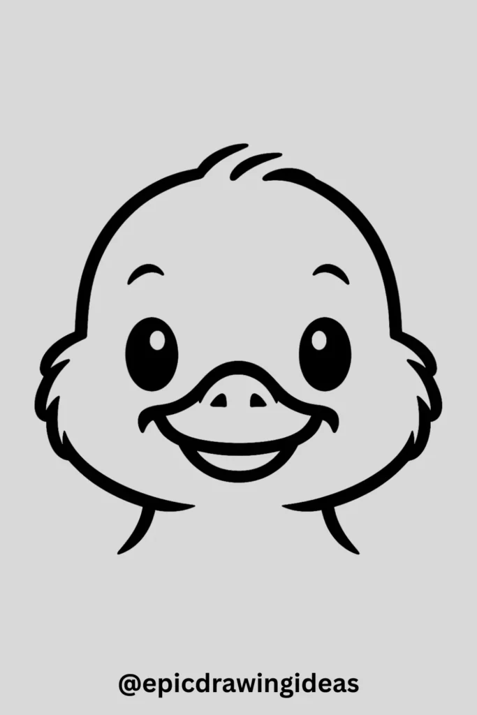 Cheerful Duckling Face