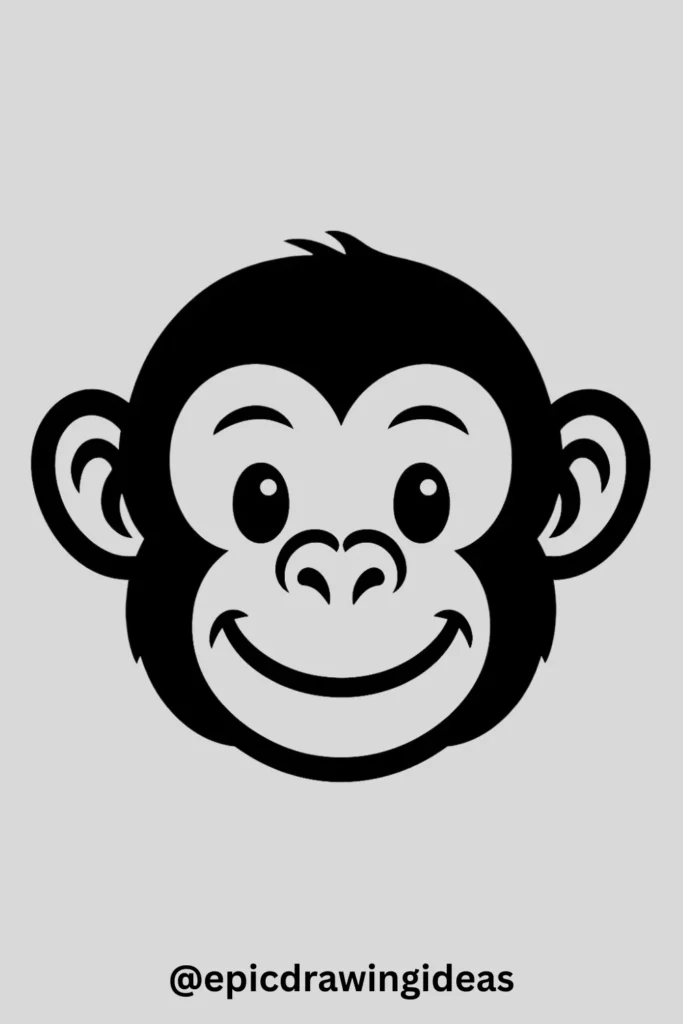 Clever Chimpanzee Face