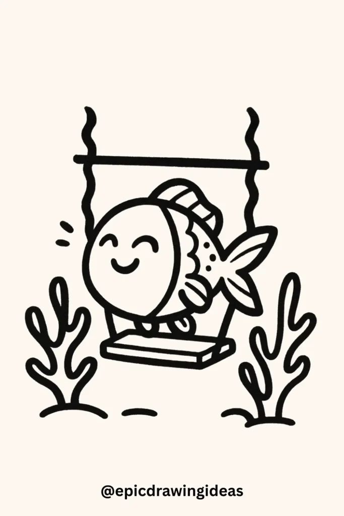 Fish on a Swing