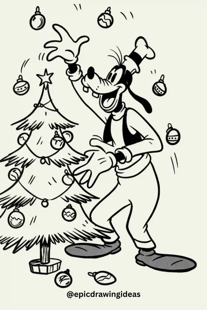 Goofy the Tree Decorator