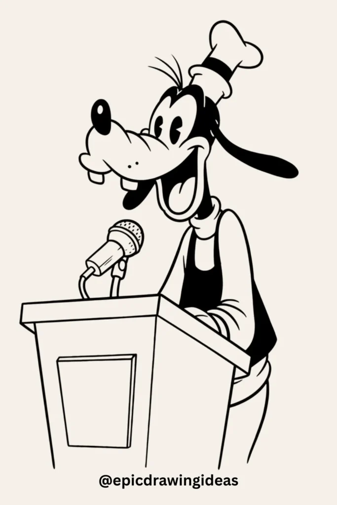 Goofy at the Podium